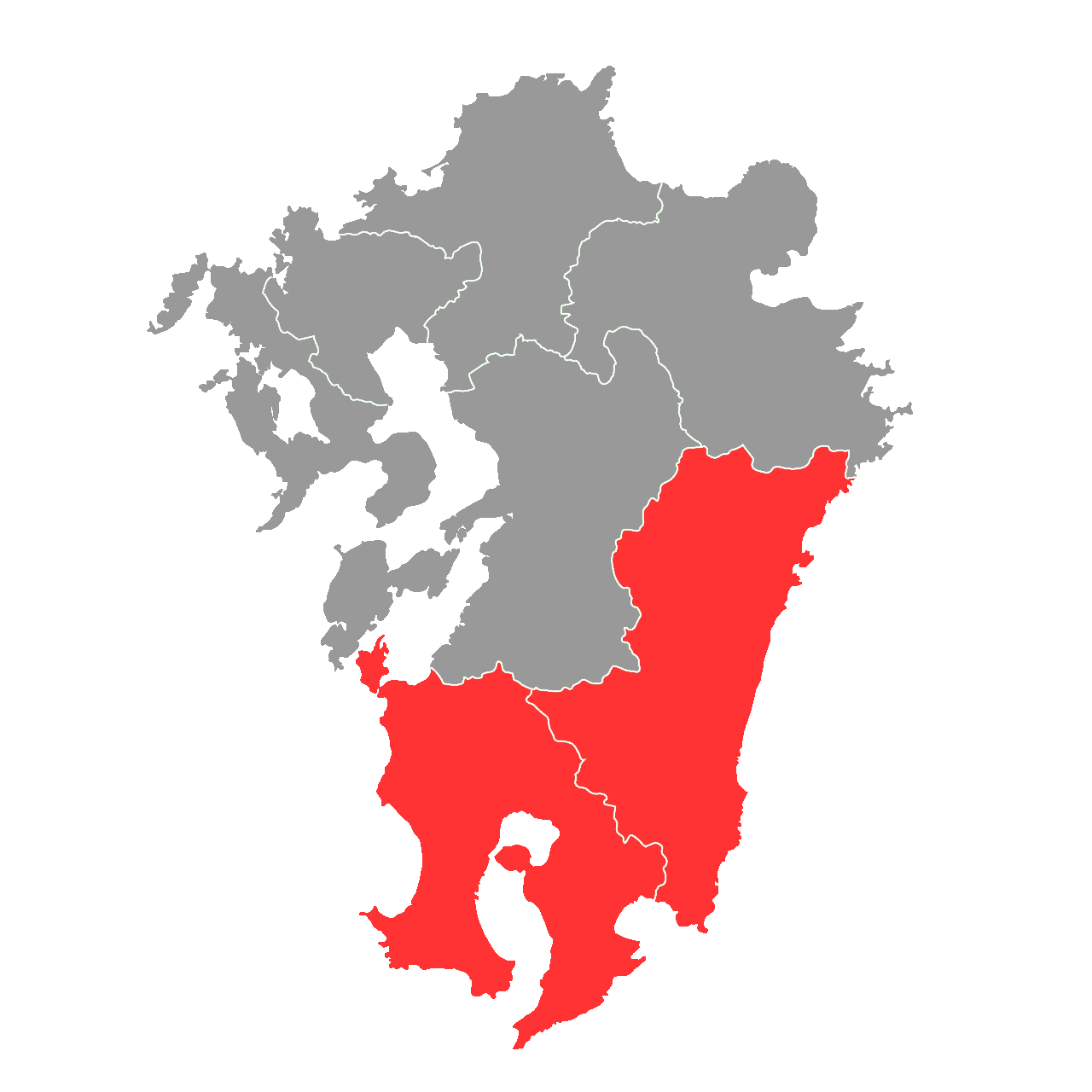 宮崎・鹿児島対応エリアマップ